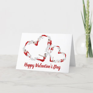 Pilates Valentine's Hearts Card