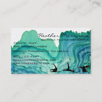 Pilates Watercolor Business Card