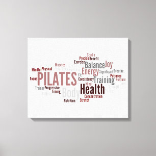 PILATES Words Canvas