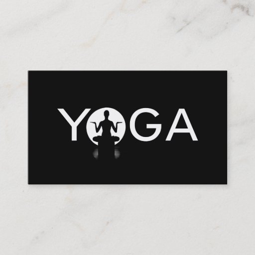 Customizable Pilates, Yoga Instructor Meditation, Spiritual Business Card