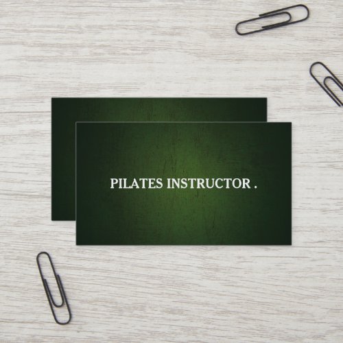 Pilates Yoga Instructor Teacher Business Card