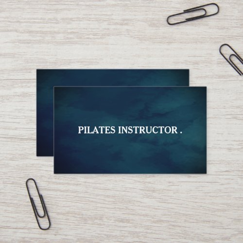 Pilates Yoga Instructor Teacher Business Card