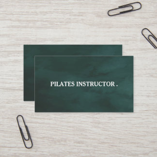Pilates Yoga Instructor Teacher Business Card
