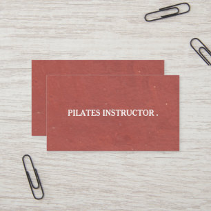 Pilates Yoga Instructor Teacher Business Card