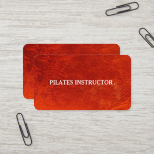 Pilates Yoga Instructor Teacher Business Card