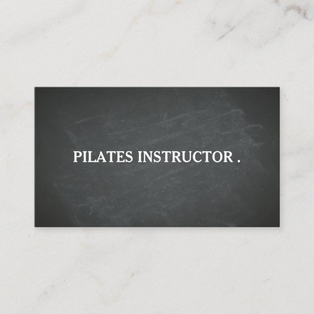 Pilates Yoga Instructor Teacher Business Card (Front)
