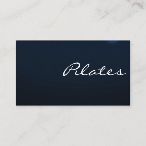 Pilates Yoga Instructor Teacher Business Card