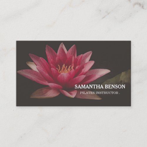 Pilates Yoga Instructor Teacher Lotus Business Card