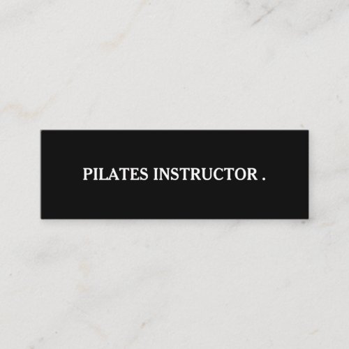 Pilates Yoga Instructor Teacher Mini Business Card
