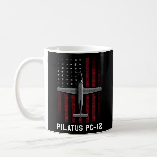Pilatus Pc 12 Plane Coffee Mug (Left)