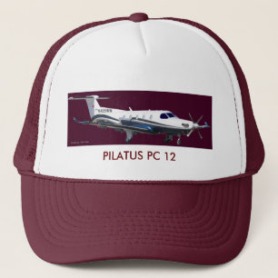 Pilatus PC-12 Portrait, PILATUS PC 12 Trucker Hat