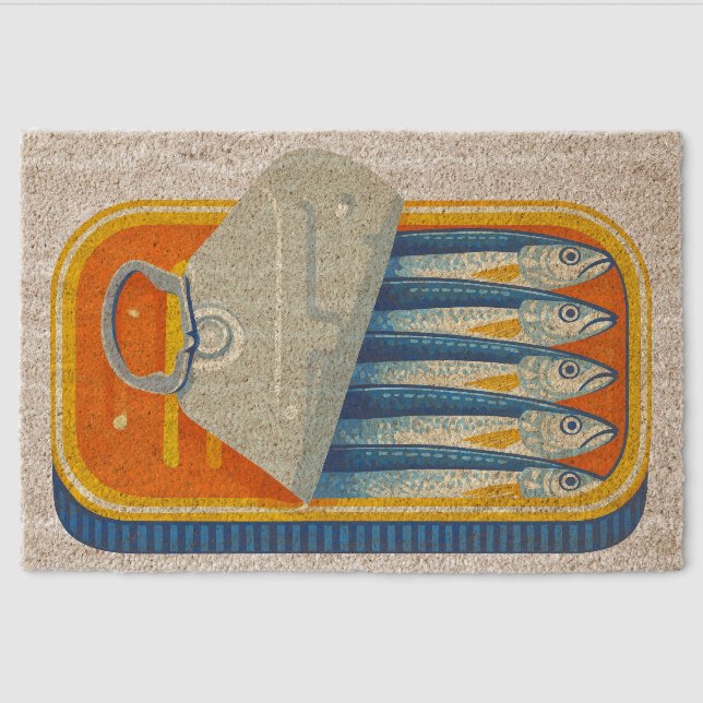 Pilchards 24" x 16" Coir Fiber Door Mat (Front)