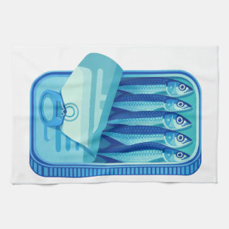 Pilchards Design Kitchen Towel