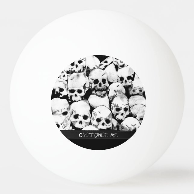 Pile-O-Skulls Ping-Pong Ball (Front)