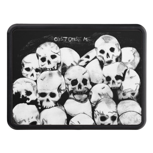 Pile-O-Skulls Tow Hitch Cover (Front)
