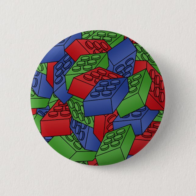 Pile of Building Blocks Button (Front)