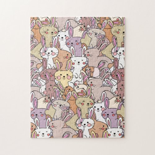 Pile of Bunnies  Cute but challenging Jigsaw Puzzle