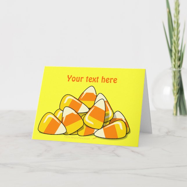 Pile of Candy Corn Halloween Template (Front)