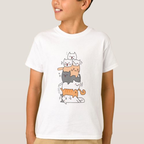 Pile of cats T_Shirt