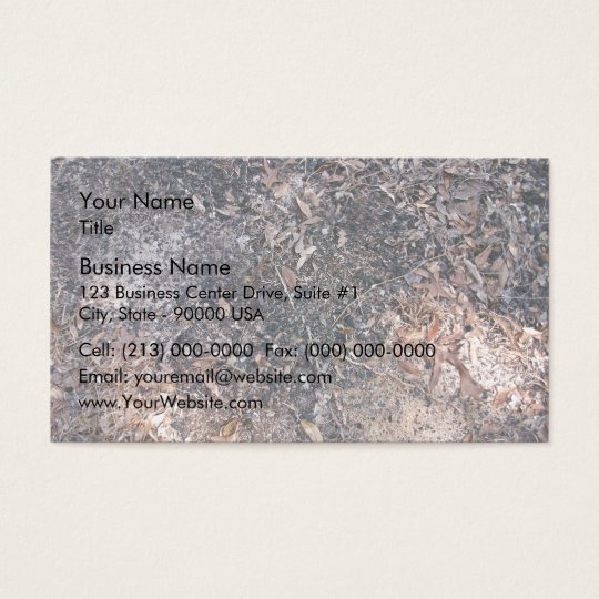 Pile of Dry Leaves on Ground Business Card