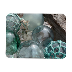Pile Of Glass Fishing Floats Magnet