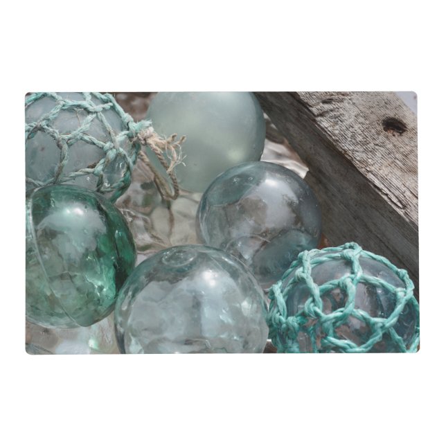Pile Of Glass Fishing Floats Placemat (Front)