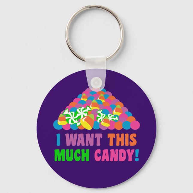 Pile of Halloween Candy Keychain (Front)