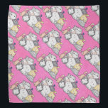 Pile of Kittens Bandana<br><div class="desc">An assortment of adorable kittens piles up in this original, kawaii-style design.</div>