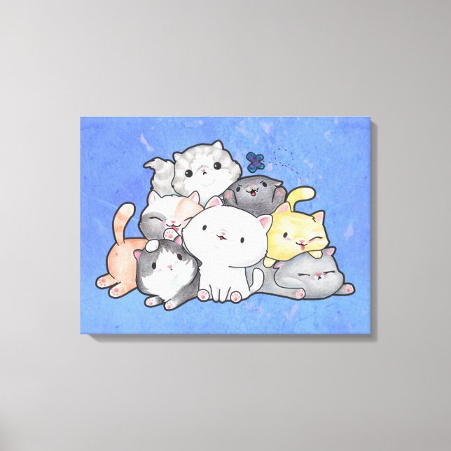 Pile of Kittens Canvas Print (Front)