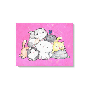 Pile of Kittens Canvas Print