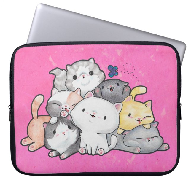Pile of Kittens Laptop Sleeve (Front)