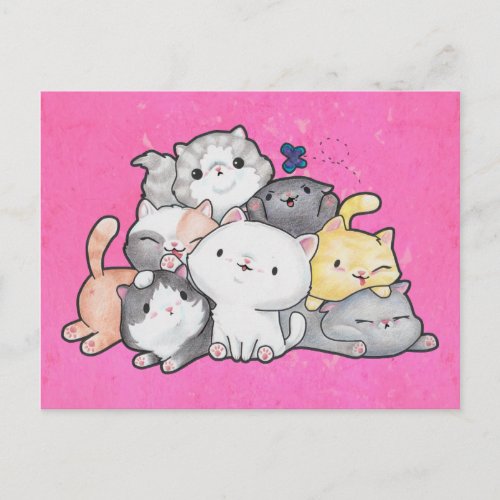 Pile of Kittens Postcard