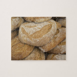 Pile of large bread loaves jigsaw puzzle