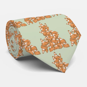 Pile of orange road cones neck tie
