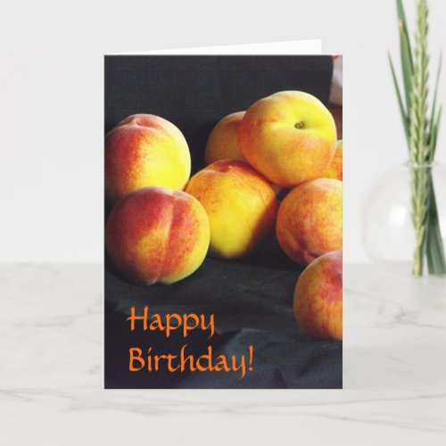 Pile of Peaches Birthday Card