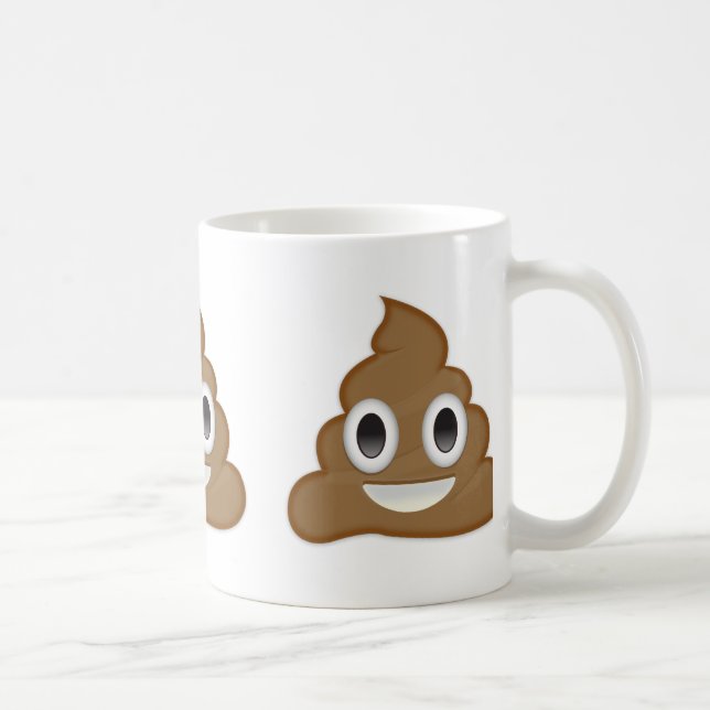 Pile Of Poo Emoji Coffee Mug (Right)