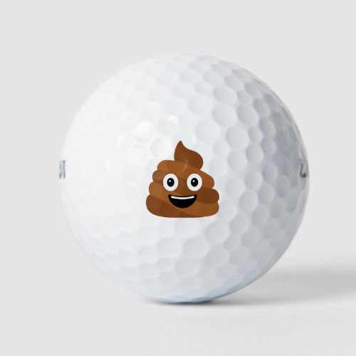 Pile of Poo Emoji  Golf Balls