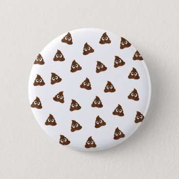 Pile Of Poo Emoji Smiling Poops Button by ShawlinMohd at Zazzle