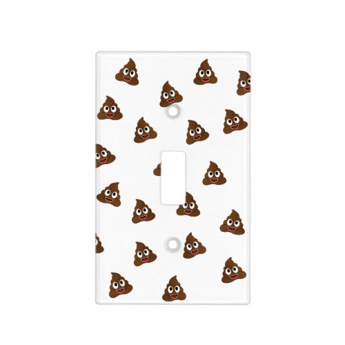 Pile of Poo emoji smiling poops Light Switch Cover