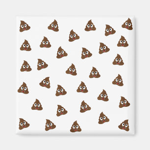 Pile of Poo emoji smiling poops Magnet