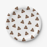 Pile of Poo emoji smiling poops Paper Plates
