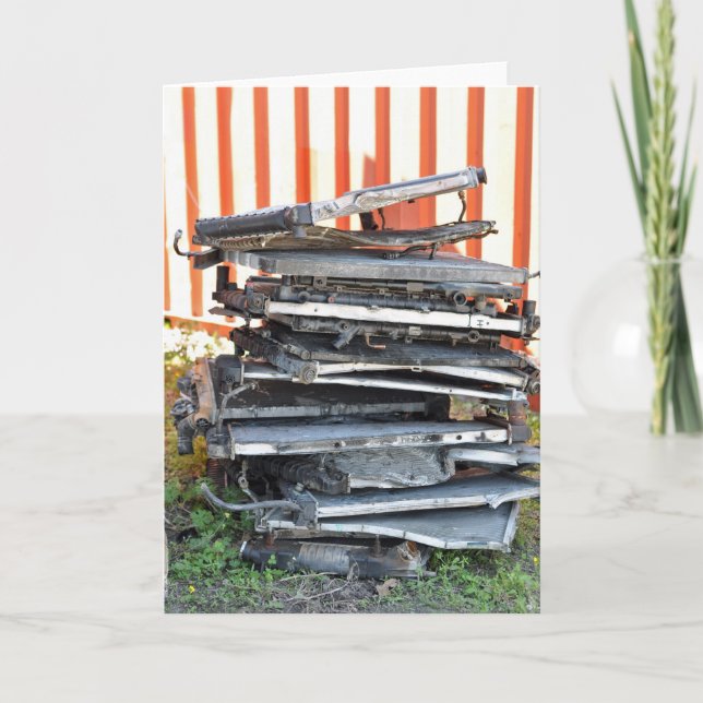 Pile of Radiators Greeting Card (Front)