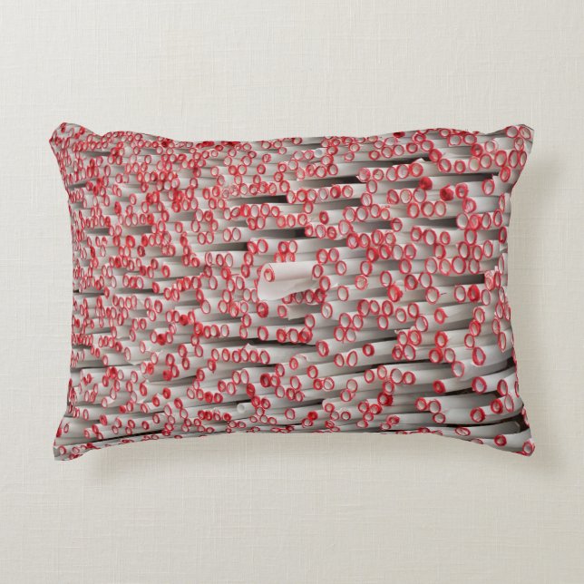 Pile of rolled papers accent pillow (Front)