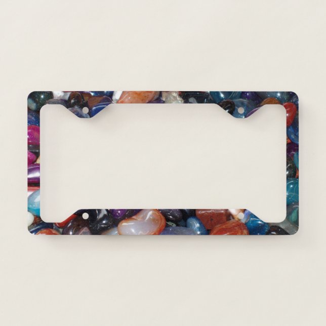 Pile of Shiny Rocks License Plate Frame (Front)