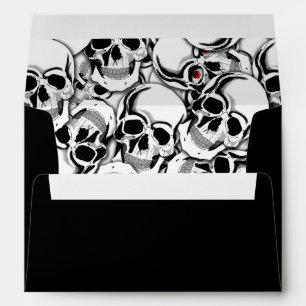 Pile of Skulls Red Eye ID222 Envelope