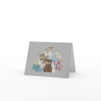 Pile of Stuffies Holiday Card