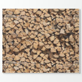 Pile Of Wood Wrapping Paper (Flat)