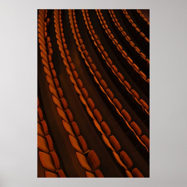 Pile of yellow chairs poster (Front)