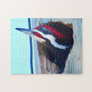Pileated Woodpecker - Bird Puzzle