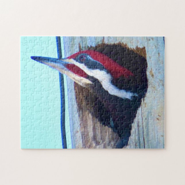 Pileated Woodpecker - Bird Puzzle (Horizontal)